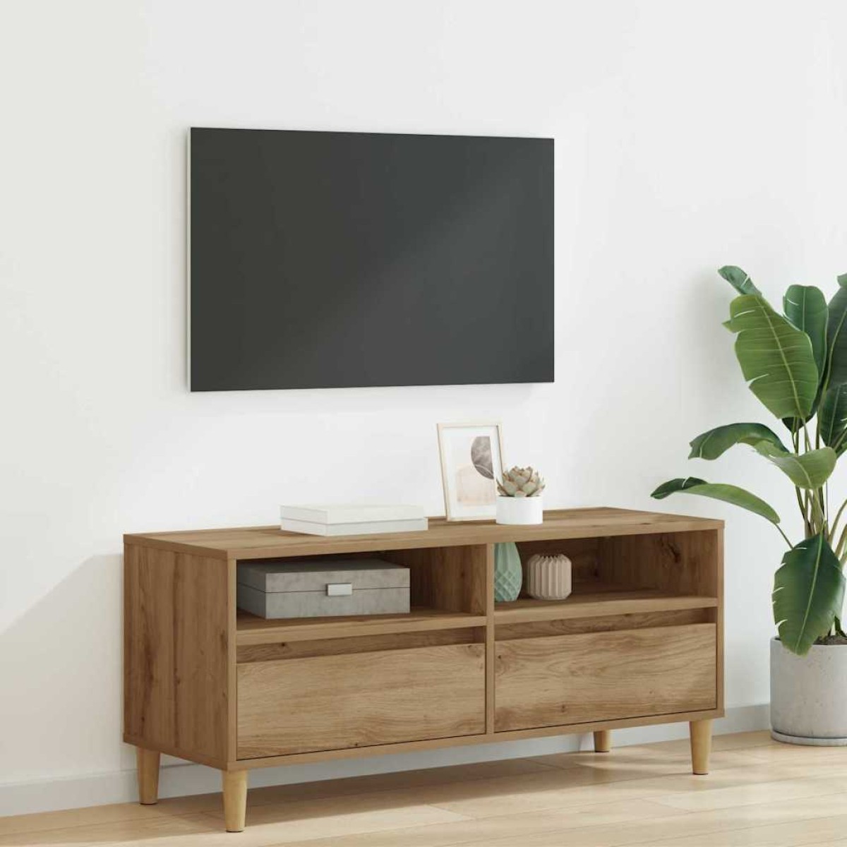 vidaXL Ντουλάπι TV 100 x 34,5 x 44,5 εκ. Artisan Oak