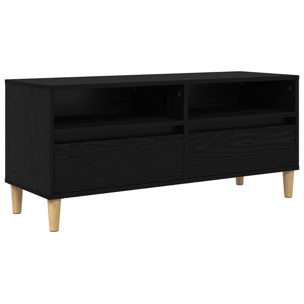 vidaXL Ντουλάπι TV 100 x 34,5 x 44,5 εκ. Μαύρη Οξυά Επεξεργασμένο Ξύλο