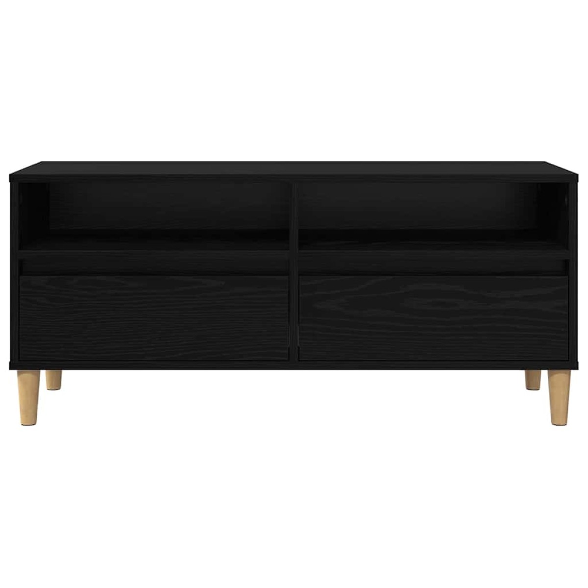 vidaXL Ντουλάπι TV 100 x 34,5 x 44,5 εκ. Μαύρη Οξυά Επεξεργασμένο Ξύλο