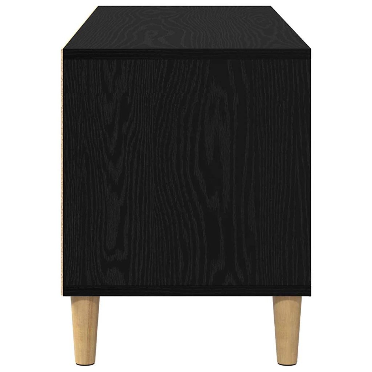 vidaXL Ντουλάπι TV 100 x 34,5 x 44,5 εκ. Μαύρη Οξυά Επεξεργασμένο Ξύλο