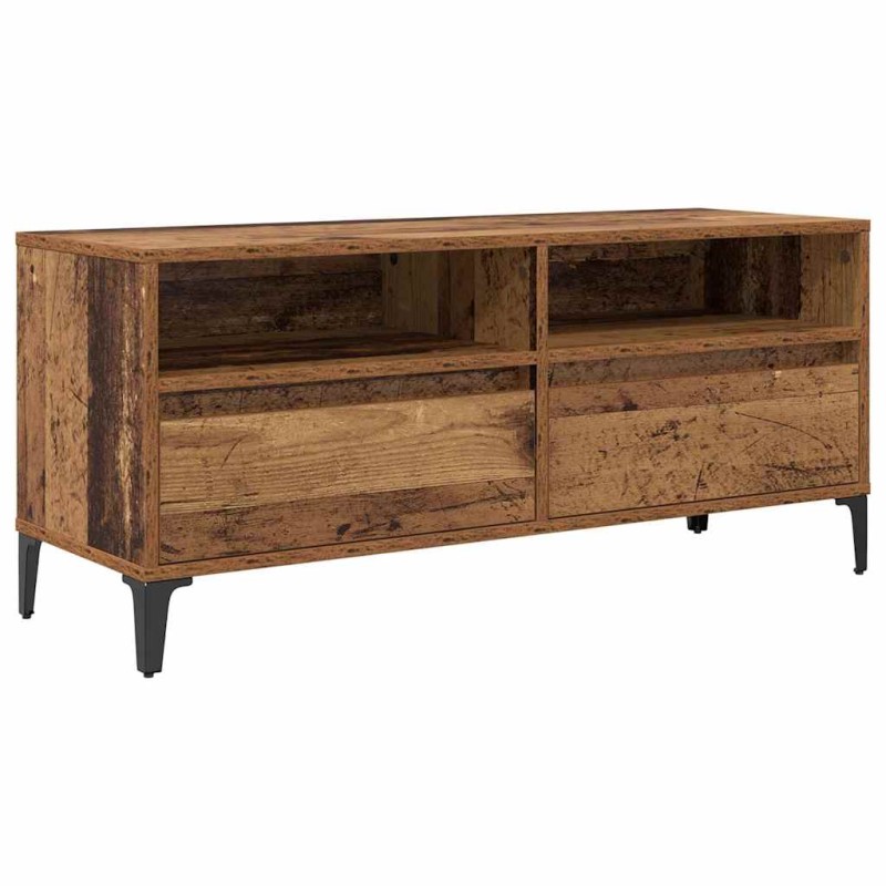 vidaXL Ντουλάπι TV με συρτάρι Παλιό Ξύλο 100 x 34,5 x 44,5 εκ.