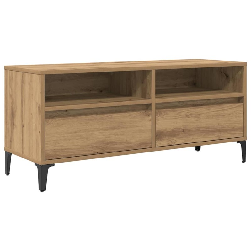 vidaXL Ντουλάπι TV 100 x 34,5 x 44,5 εκ. Artisan Oak