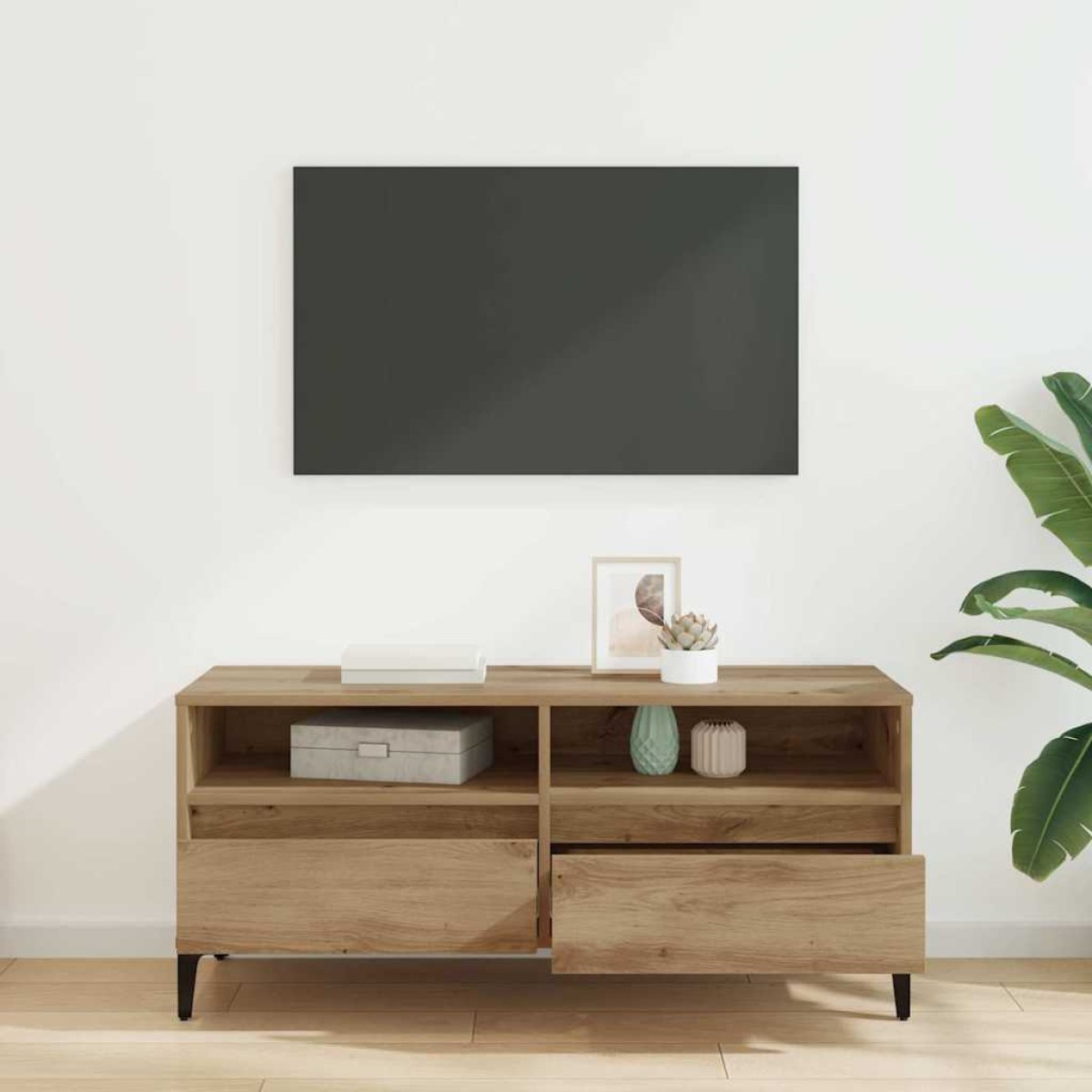 vidaXL Ντουλάπι TV 100 x 34,5 x 44,5 εκ. Artisan Oak