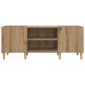 vidaXL Ντουλάπι δίσκων βινυλίου 121 x 38 x 48 cm Επεξεργασμένο Ξύλο