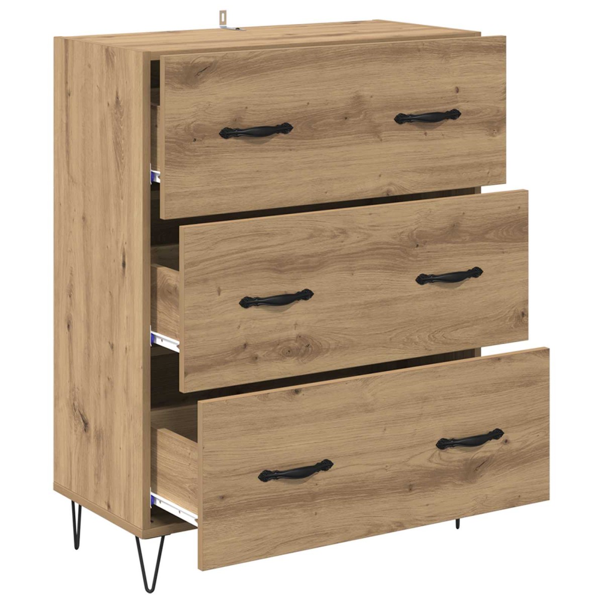 vidaXL Πλαϊνό γραφείο Artisan Oak 69,5 x 34 x 90 εκ.