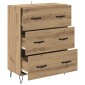 vidaXL Πλαϊνό γραφείο Artisan Oak 69,5 x 34 x 90 εκ.
