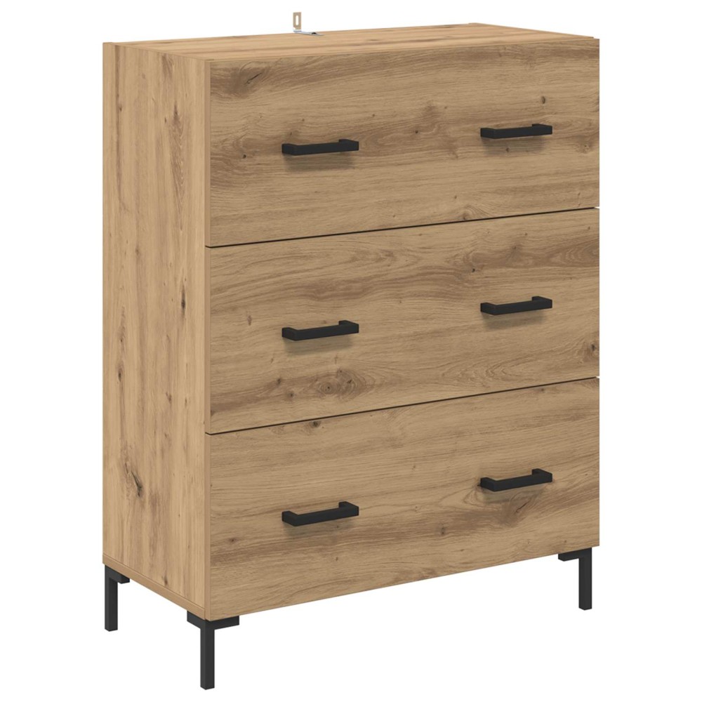 vidaXL Πλαϊνό γραφείο Artisan Oak 69,5 x 34 x 90 εκ.