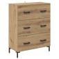 vidaXL Πλαϊνό γραφείο Artisan Oak 69,5 x 34 x 90 εκ.