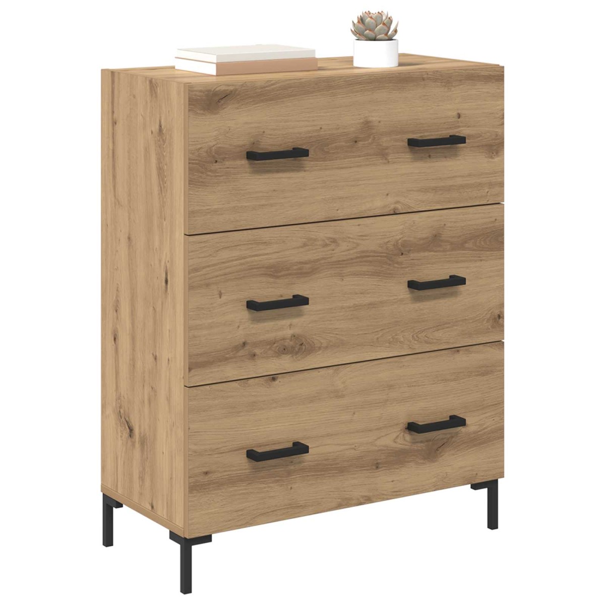 vidaXL Πλαϊνό γραφείο Artisan Oak 69,5 x 34 x 90 εκ.
