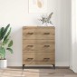 vidaXL Πλαϊνό γραφείο Artisan Oak 69,5 x 34 x 90 εκ.