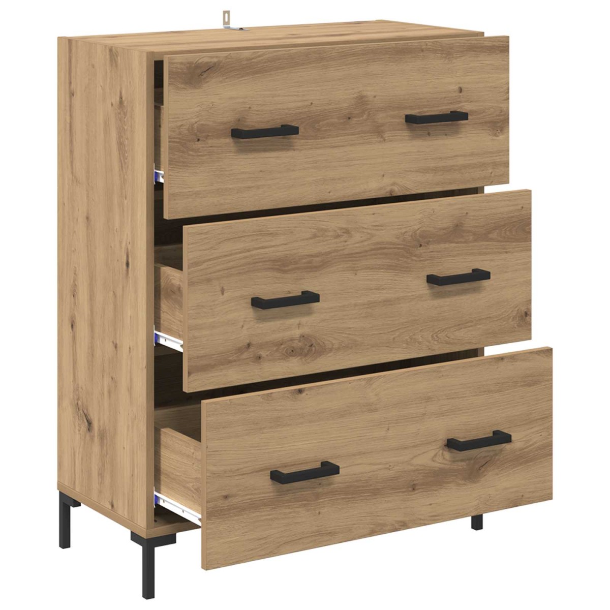 vidaXL Πλαϊνό γραφείο Artisan Oak 69,5 x 34 x 90 εκ.