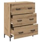 vidaXL Πλαϊνό γραφείο Artisan Oak 69,5 x 34 x 90 εκ.