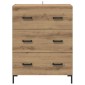 vidaXL Πλαϊνό γραφείο Artisan Oak 69,5 x 34 x 90 εκ.