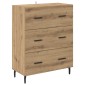 vidaXL Πλαϊνό γραφείο Artisan Oak 69,5 x 34 x 90 εκ.