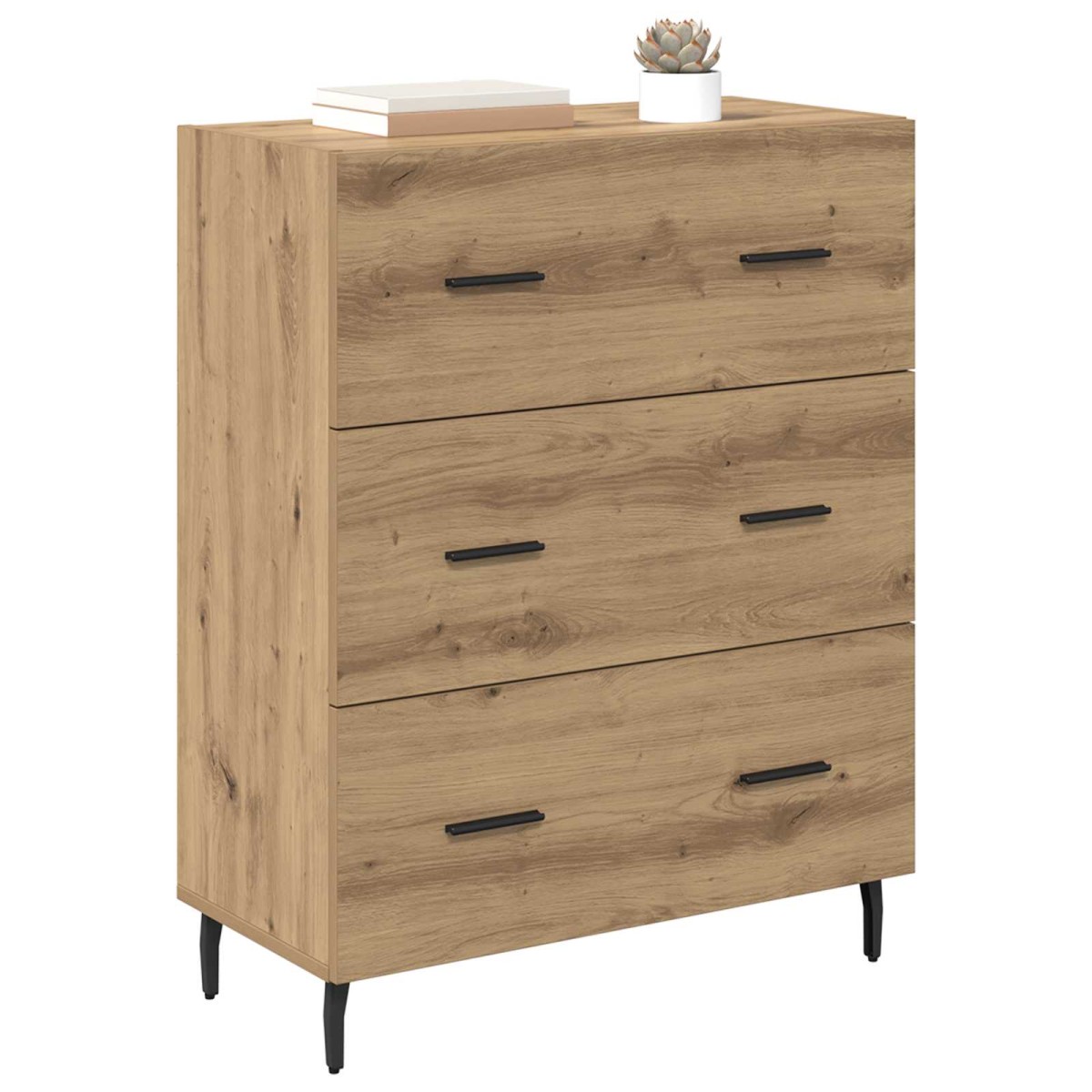 vidaXL Πλαϊνό γραφείο Artisan Oak 69,5 x 34 x 90 εκ.
