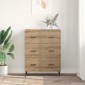 vidaXL Πλαϊνό γραφείο Artisan Oak 69,5 x 34 x 90 εκ.