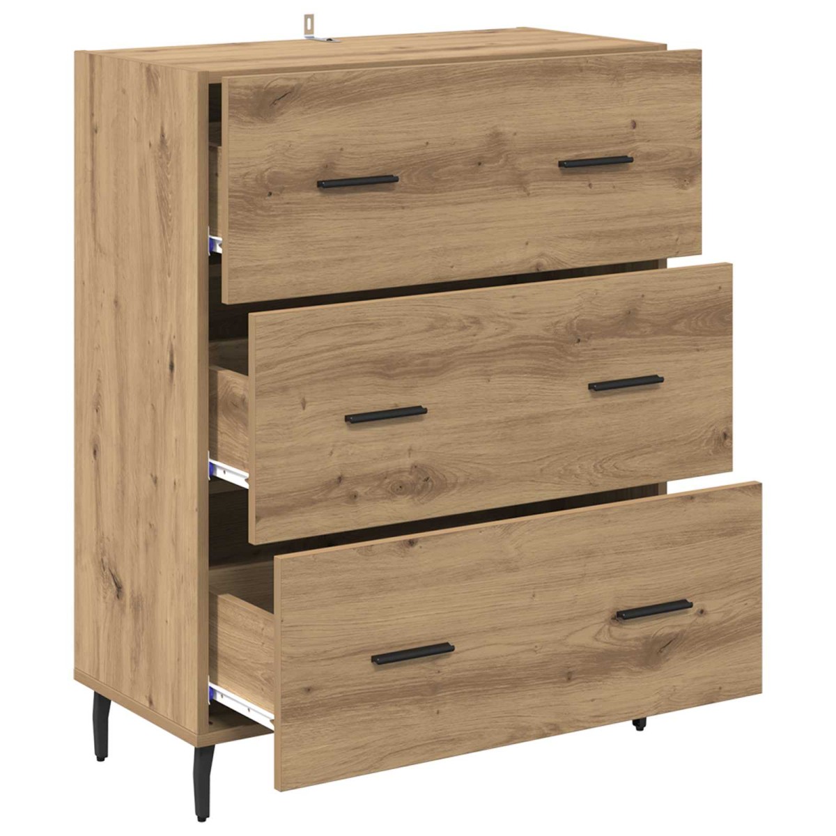 vidaXL Πλαϊνό γραφείο Artisan Oak 69,5 x 34 x 90 εκ.
