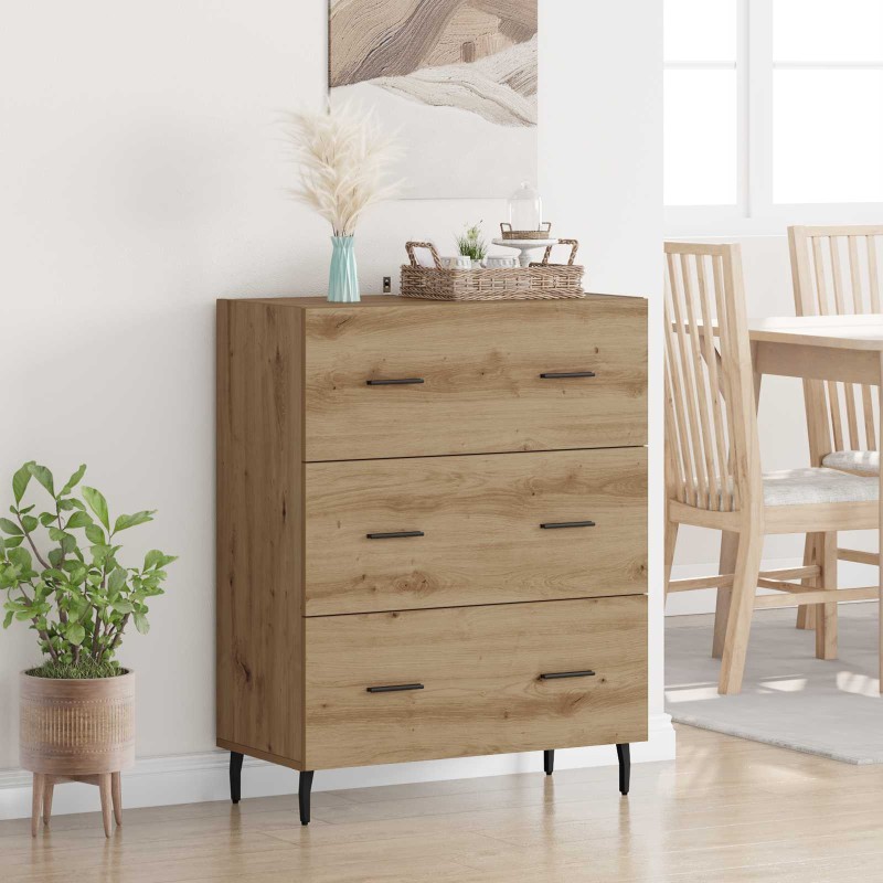vidaXL Πλαϊνό γραφείο Artisan Oak 69,5 x 34 x 90 εκ.