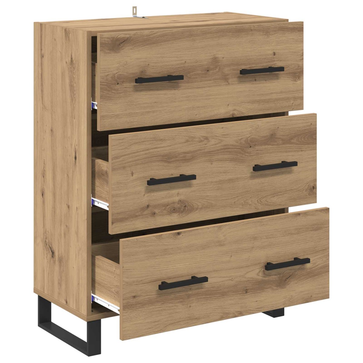 vidaXL Πλαϊνό γραφείο Artisan Oak 69,5 x 34 x 90 εκ.