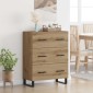 vidaXL Πλαϊνό γραφείο Artisan Oak 69,5 x 34 x 90 εκ.