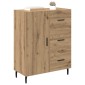 vidaXL Πλαϊνό γραφείο Artisan Oak 69,5 x 34 x 90 εκ.