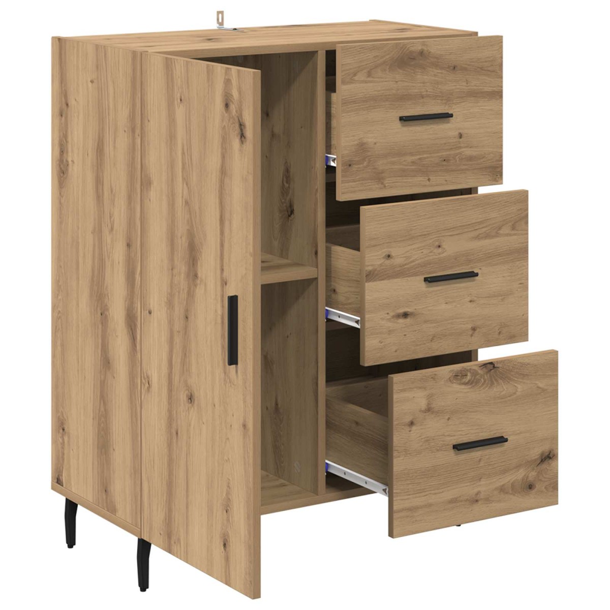 vidaXL Πλαϊνό γραφείο Artisan Oak 69,5 x 34 x 90 εκ.