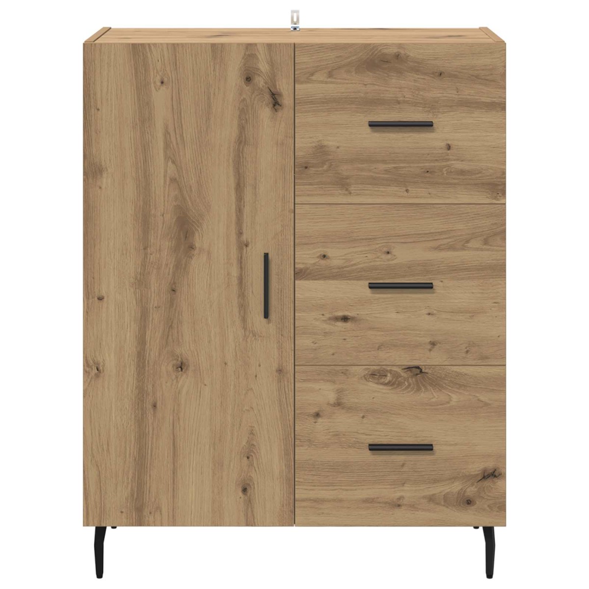 vidaXL Πλαϊνό γραφείο Artisan Oak 69,5 x 34 x 90 εκ.