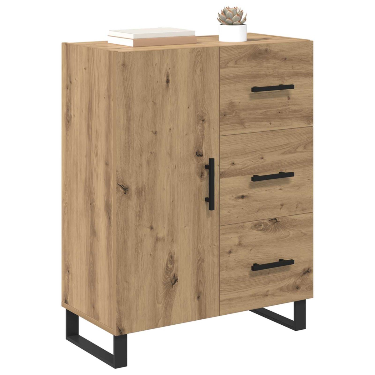 vidaXL Πλαϊνό γραφείο Artisan Oak 69,5 x 34 x 90 εκ.