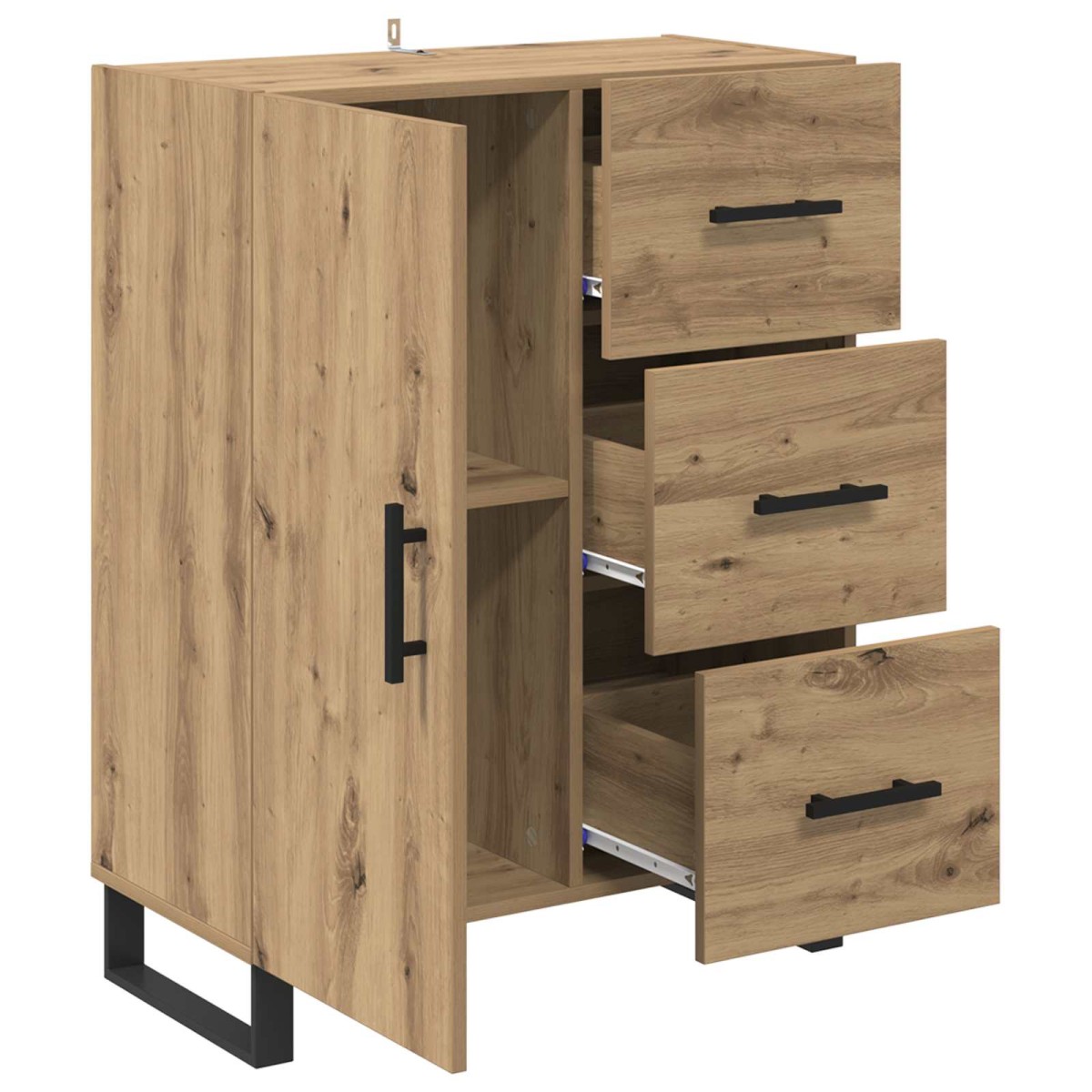 vidaXL Πλαϊνό γραφείο Artisan Oak 69,5 x 34 x 90 εκ.