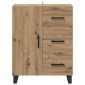 vidaXL Πλαϊνό γραφείο Artisan Oak 69,5 x 34 x 90 εκ.