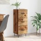 vidaXL Πλαϊνό γραφείο Παλαιό ξύλο 34 x 34.5 x 90 εκ Επεξεργασμένο Ξύλο