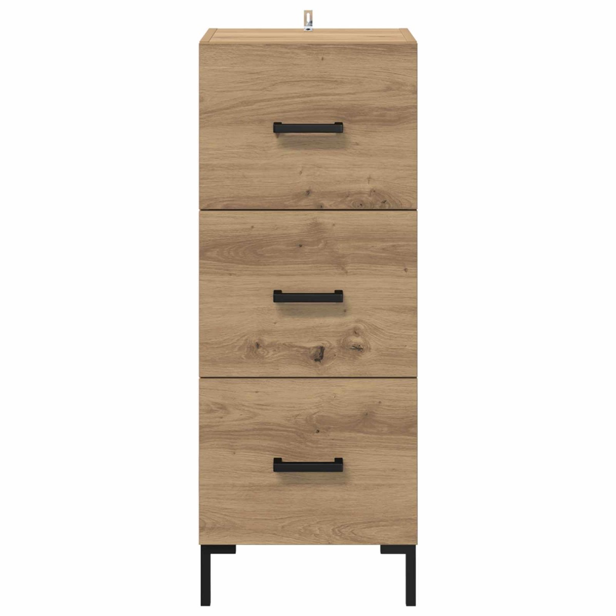 vidaXL Πλαϊνό γραφείο Artisan Oak 34,5 x 34 x 90 εκ.
