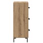 vidaXL Πλαϊνό γραφείο Artisan Oak 34,5 x 34 x 90 εκ.