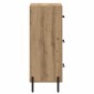 vidaXL Πλαϊνό γραφείο artisan δρυς 34 x 34.5 x 90 εκ