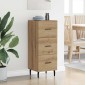 vidaXL Πλαϊνό γραφείο artisan δρυς 34 x 34.5 x 90 εκ
