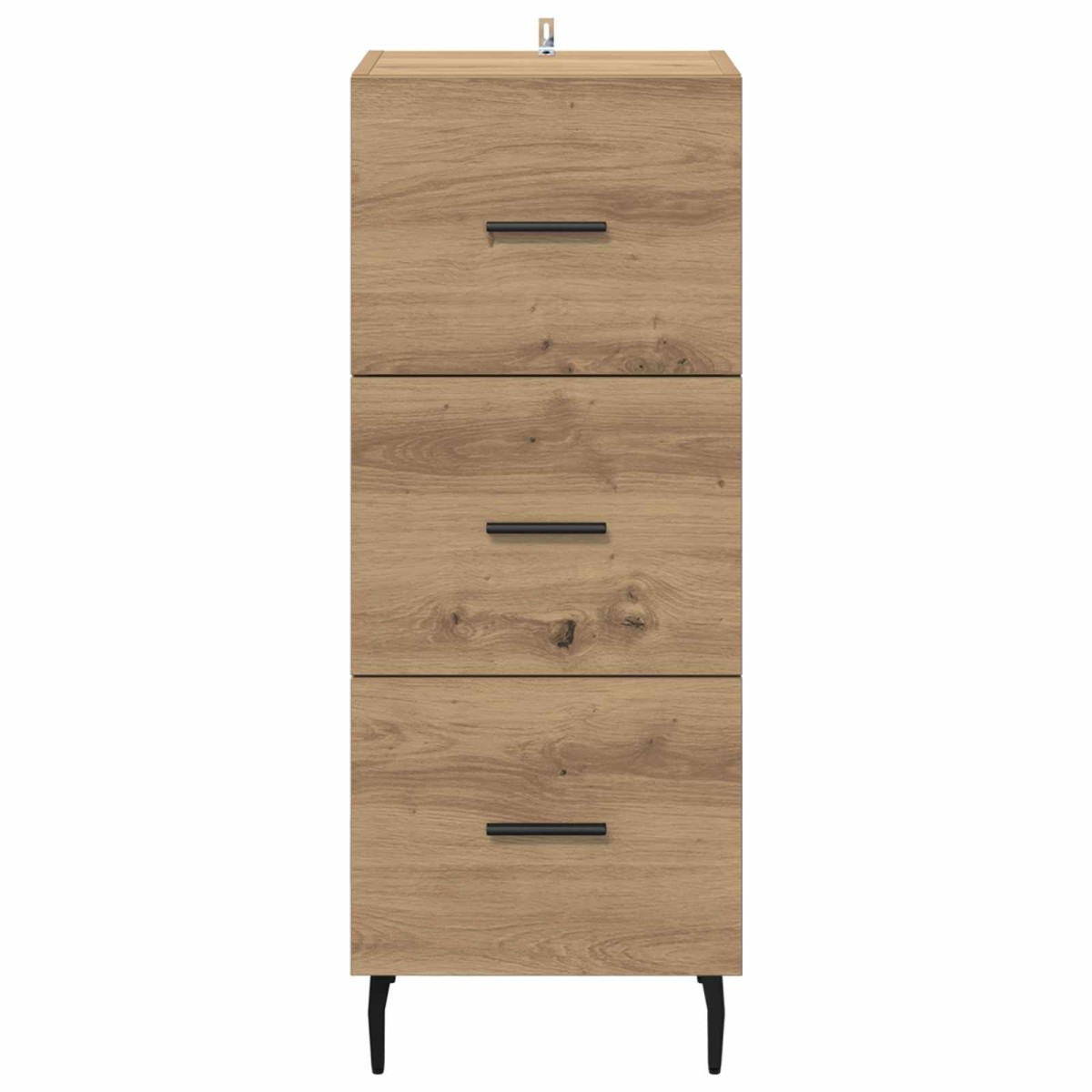 vidaXL Πλαϊνό γραφείο artisan δρυς 34 x 34.5 x 90 εκ
