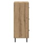 vidaXL Πλαϊνό γραφείο artisan δρυς 34 x 34.5 x 90 εκ