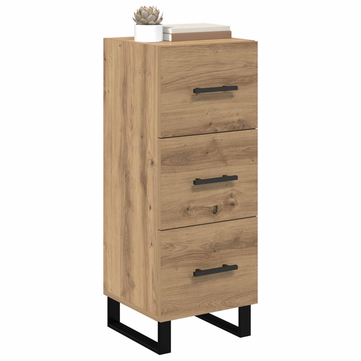 vidaXL Πλαϊνό γραφείο Artisan Oak 34,5 x 34 x 90 εκ.