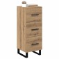 vidaXL Πλαϊνό γραφείο Artisan Oak 34,5 x 34 x 90 εκ.