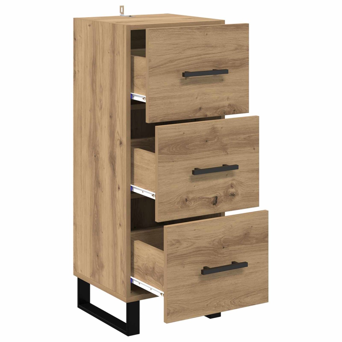 vidaXL Πλαϊνό γραφείο Artisan Oak 34,5 x 34 x 90 εκ.