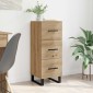 vidaXL Πλαϊνό γραφείο Artisan Oak 34,5 x 34 x 90 εκ.