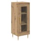 vidaXL Πλαϊνό γραφείο artisan δρυς 34 x 34.5 x 90 εκ