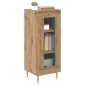 vidaXL Πλαϊνό γραφείο artisan δρυς 34 x 34.5 x 90 εκ