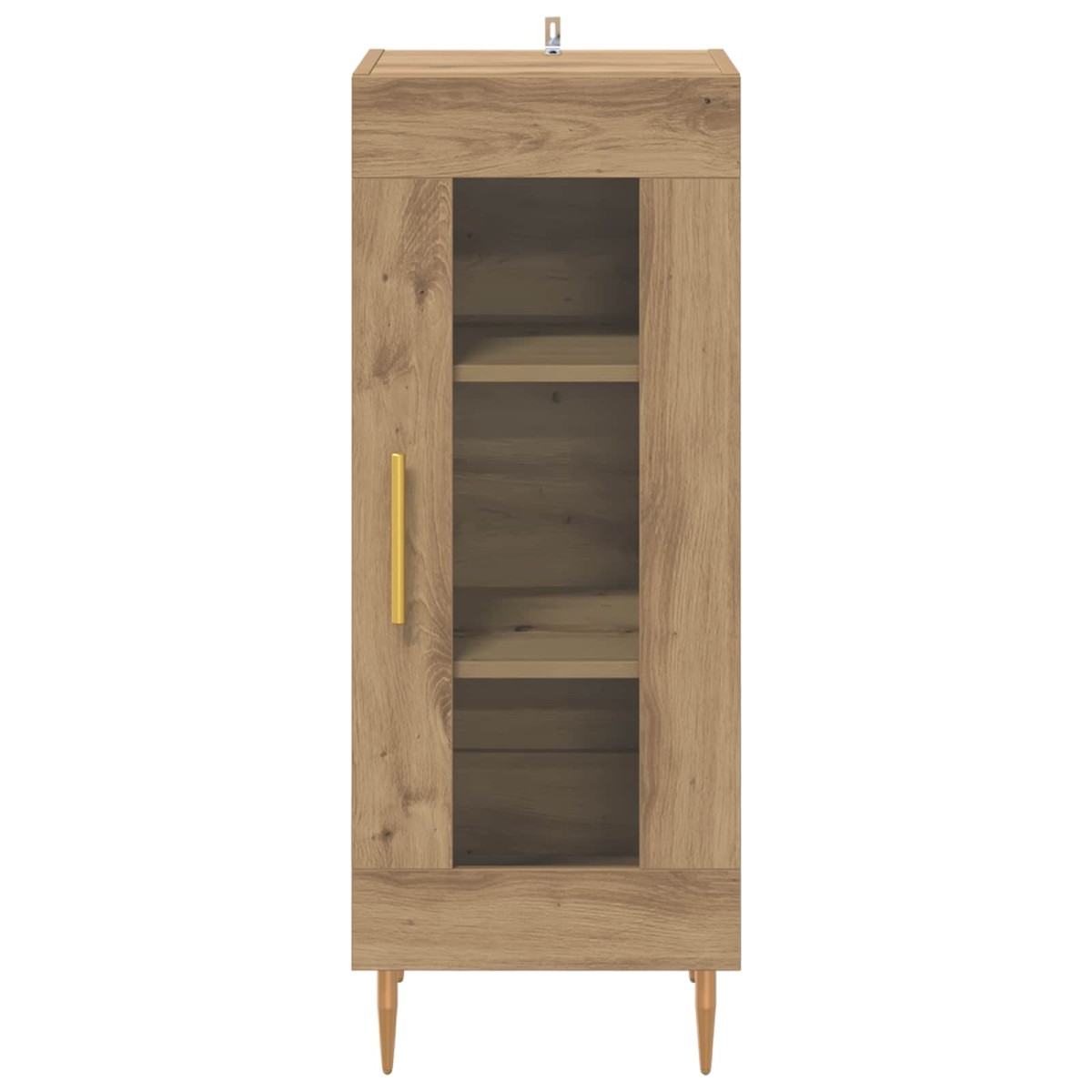 vidaXL Πλαϊνό γραφείο artisan δρυς 34 x 34.5 x 90 εκ