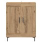 vidaXL Πλαϊνό γραφείο Artisan Oak 69,5 x 34 x 90 εκ.