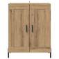 vidaXL Πλαϊνό γραφείο Artisan Oak 69,5 x 34 x 90 εκ.