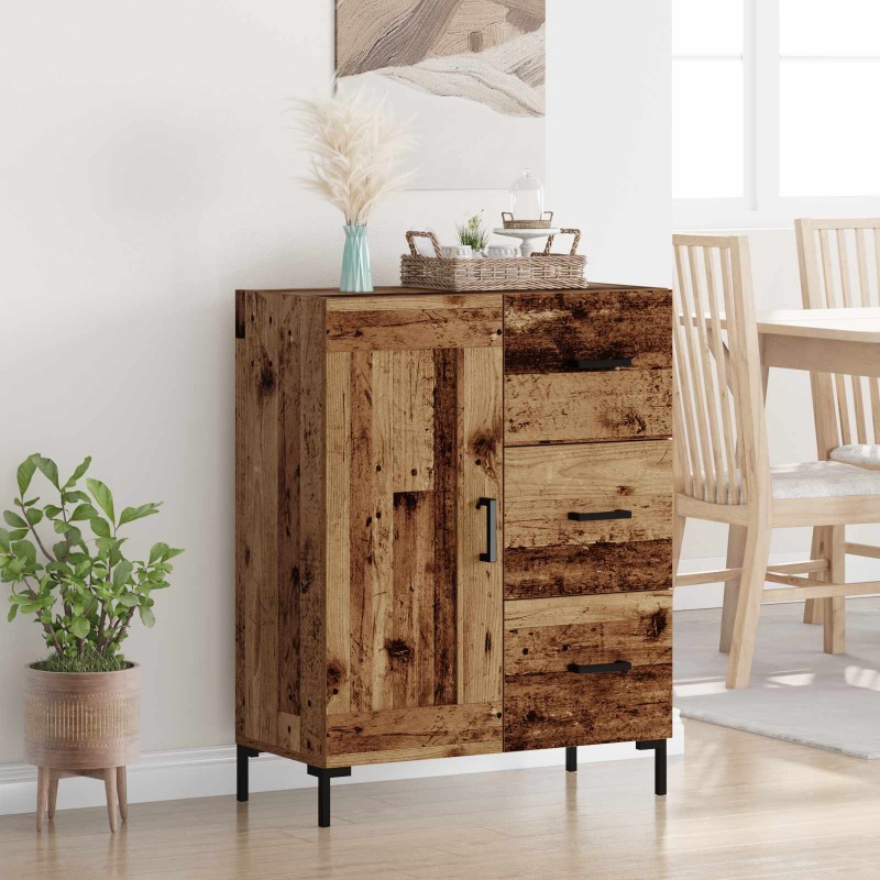vidaXL Πλαϊνό γραφείο Παλαιό ξύλο 69.5 x 34 x 90 εκ.