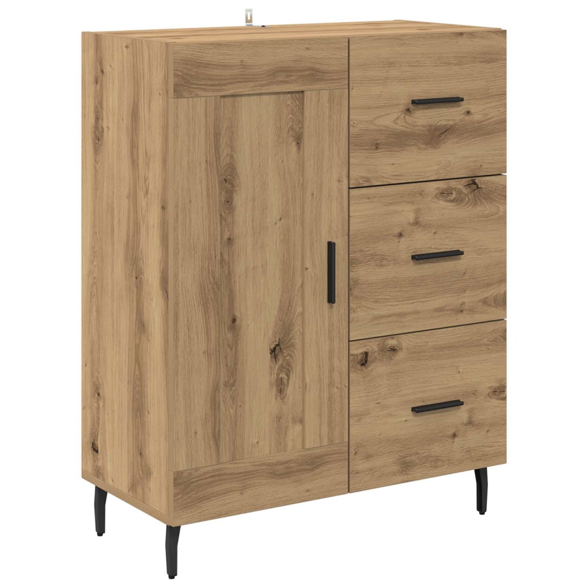 vidaXL Πλαϊνό γραφείο Artisan Oak 69,5 x 34 x 90 εκ.