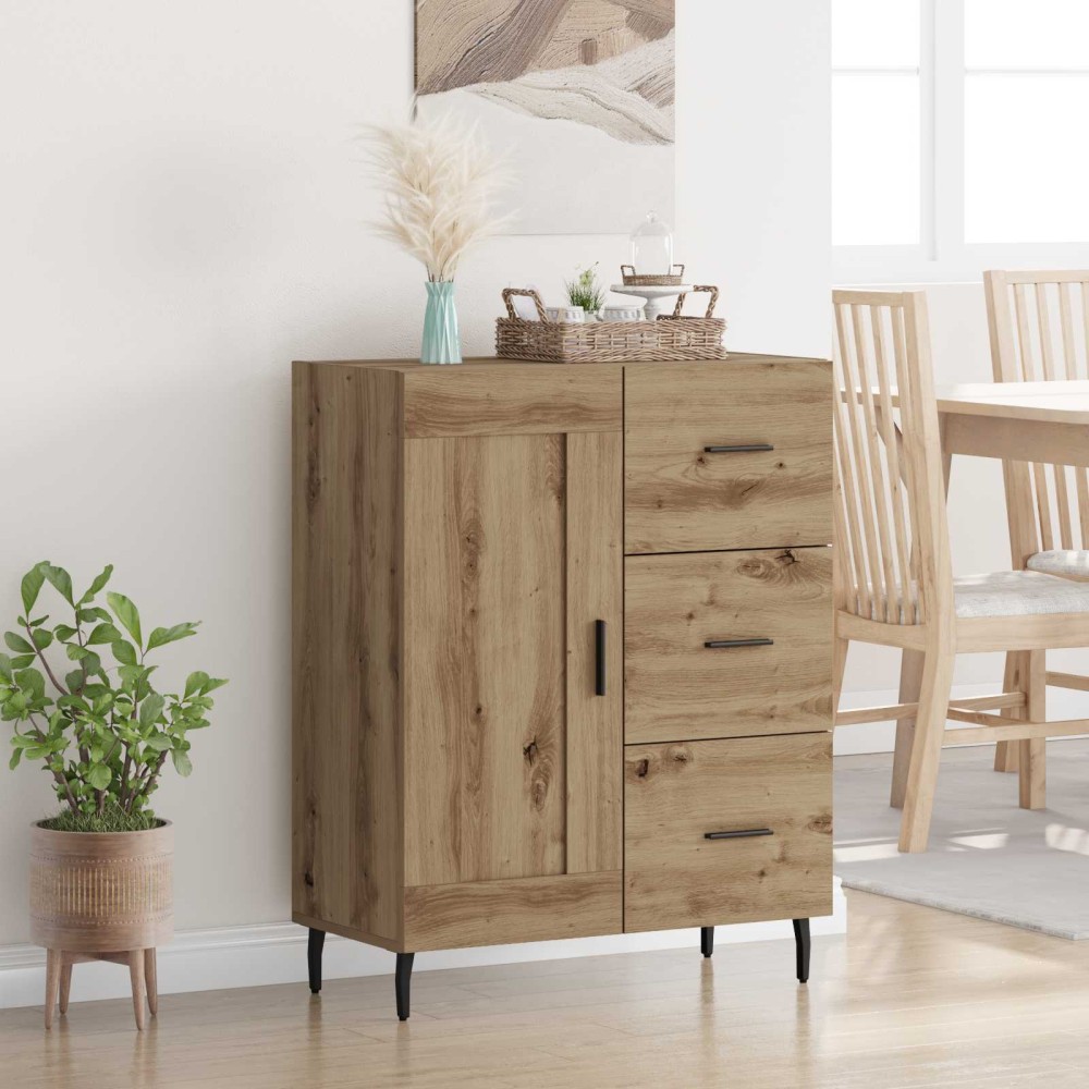vidaXL Πλαϊνό γραφείο Artisan Oak 69,5 x 34 x 90 εκ.