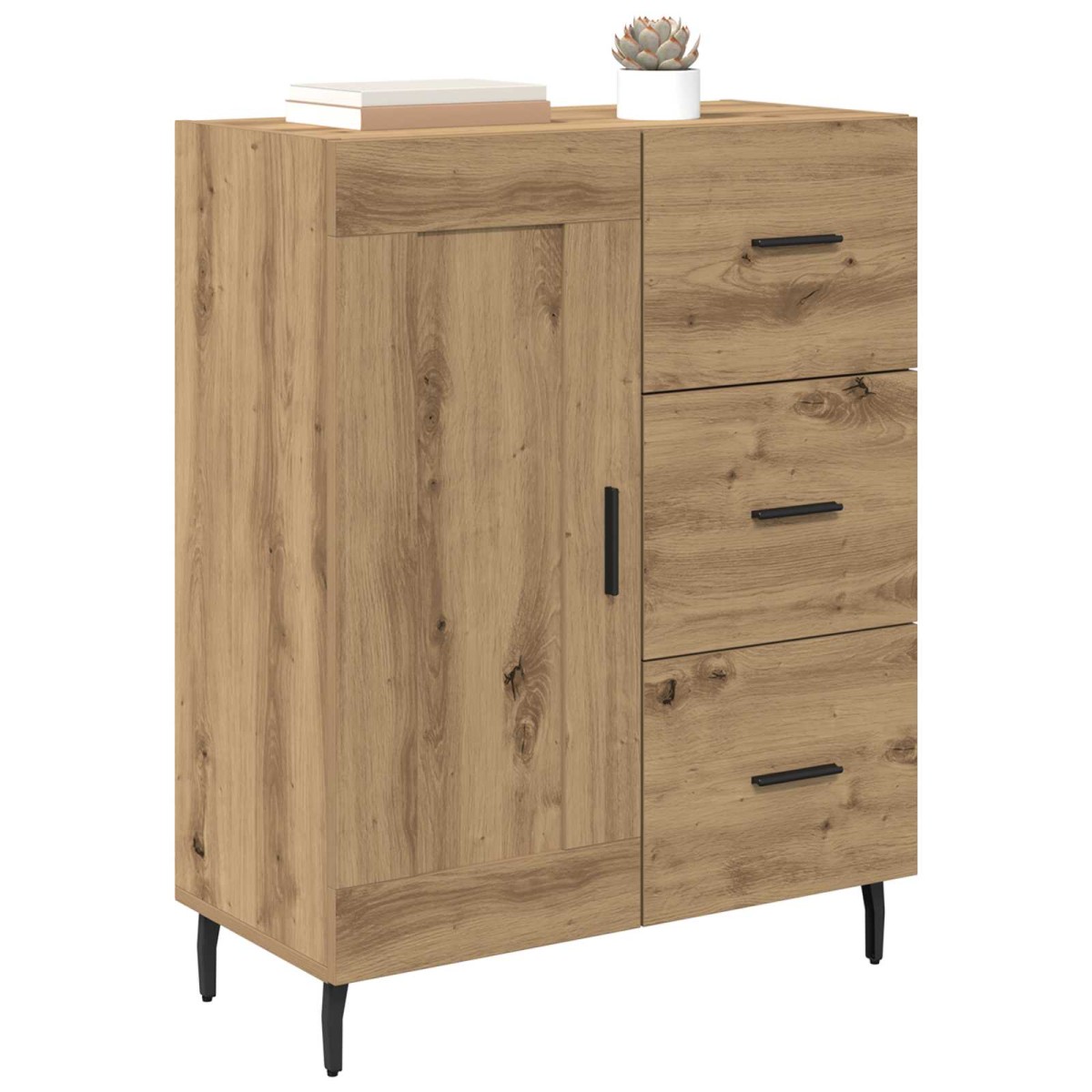 vidaXL Πλαϊνό γραφείο Artisan Oak 69,5 x 34 x 90 εκ.